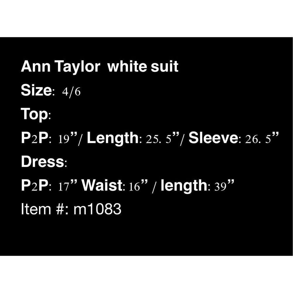 Ann Taylor white linen dress suit- size 4 - Picture 15 of 15